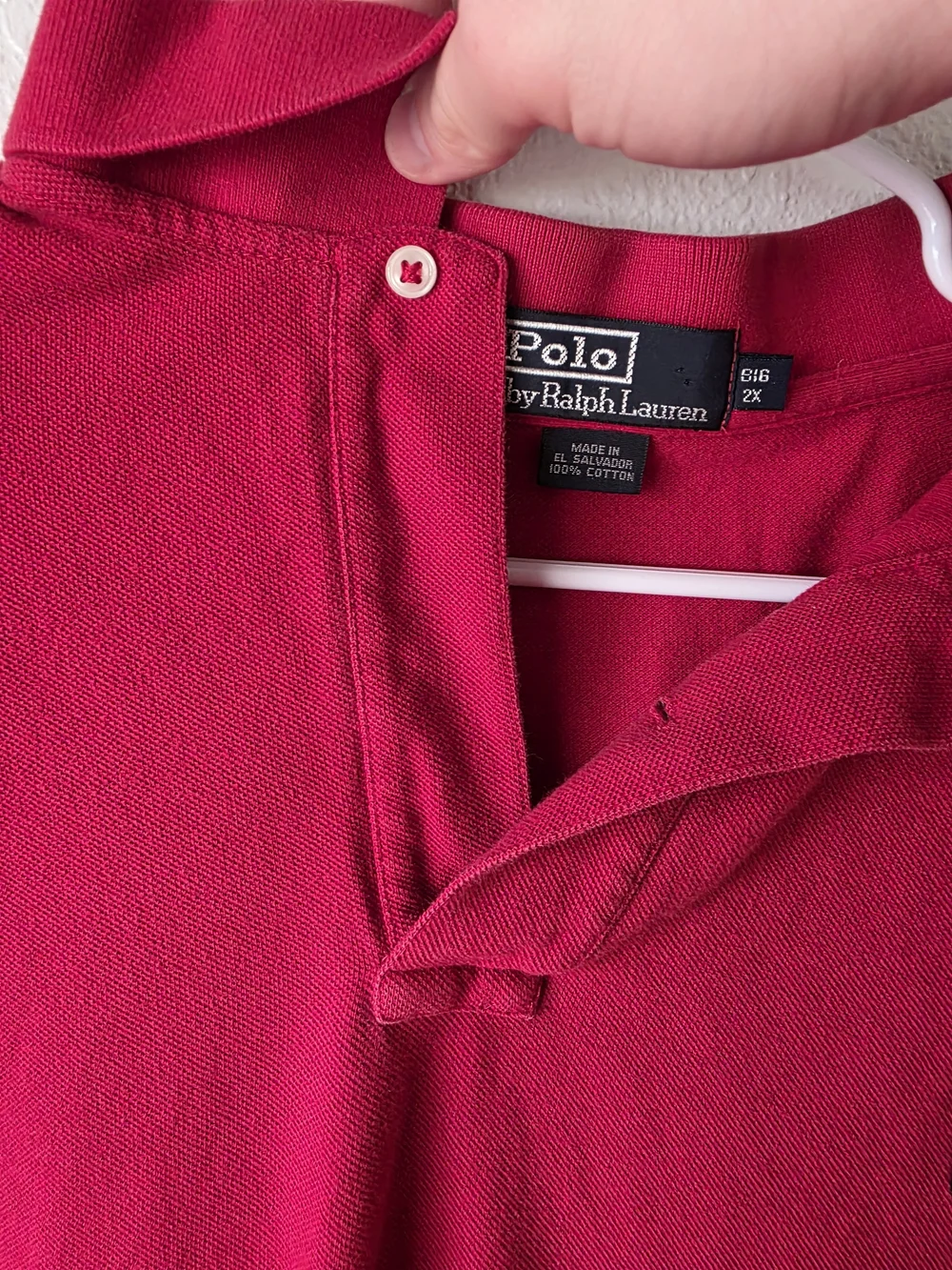 Polo by Ralph Lauren Red Polo with Navy Pony